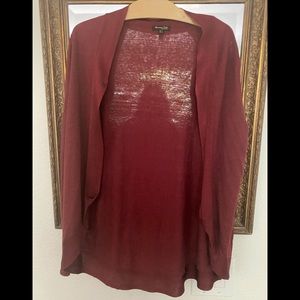 Massimo Dutti. Burgundy summer cardigan.
